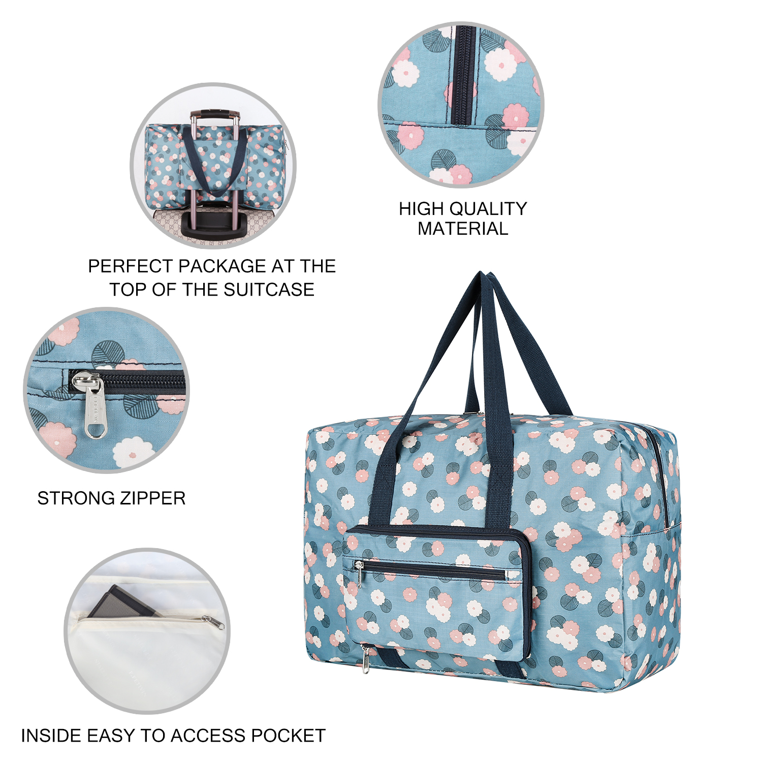 Ikea Foldable Duffle Bag IUCN Water